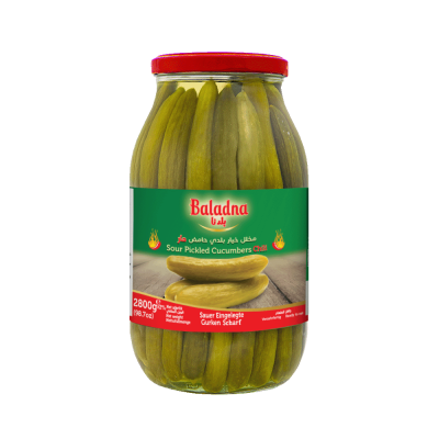 Baladna Hot Sour Pickled Cucumbers Oriental style - Oriental