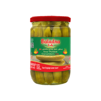 Baladna Sour Pickled Cucumbers, Chili Oriental style - Oriental