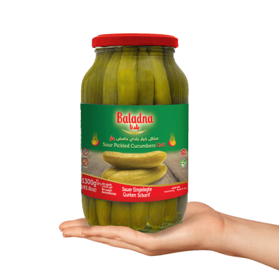 Baladna Sour Pickled Cucumbers, Chili Oriental style - Oriental