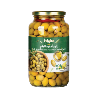Baladna Whole Green Olives Salkini - Oriental
