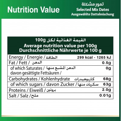 Baladna Mix Selected Dates Standing Pouch - Oriental