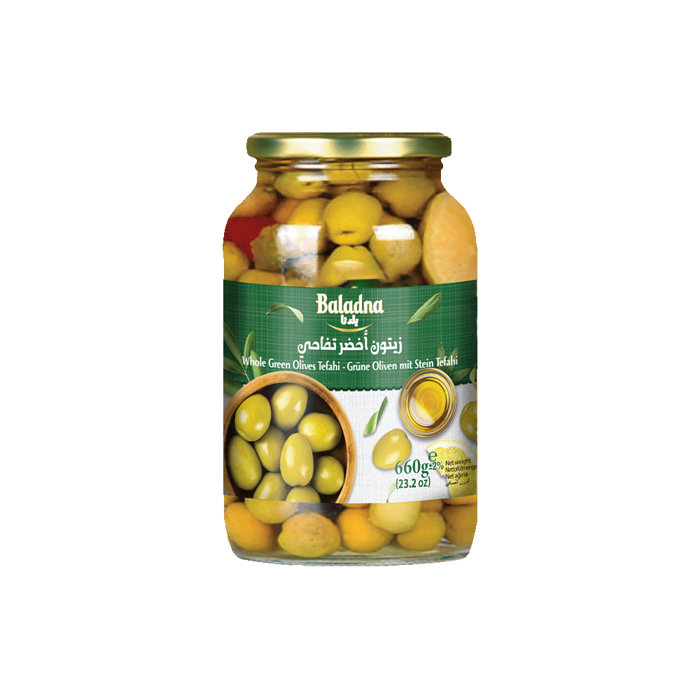 Apfelgrüne Oliven